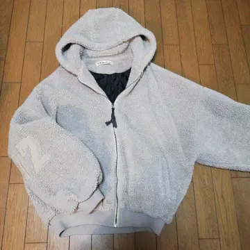 G.B Studios 플리스 후드 부착 자켓