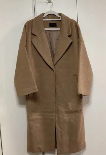 EMODA 베이지 롱 코트 프리 사이즈