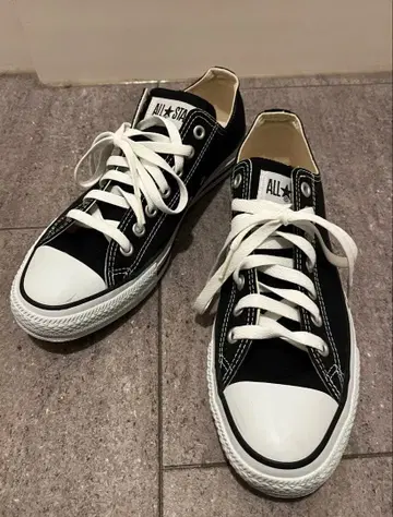 컨버스 올스타 블랙 스니커즈 로우컷