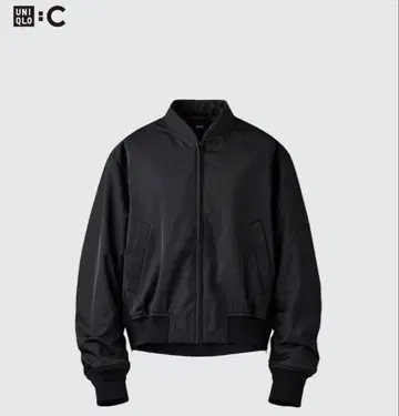 유니클로 UNIQLO C 봄버 자켓 L 사이즈 블랙 새상품급 블랙