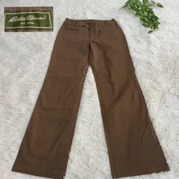 미사용 새상품 Eddie Bauer 치노 팬츠 브라운 여성용