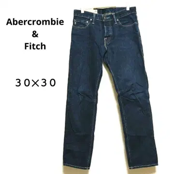 아바크롬비&피치 30 x 30 다크 블루 스트레이트 데님 심플