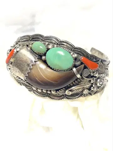 [미사용 새상품] 터콰이즈 실버 뱅글