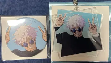 주술회전 전시회 고죠 사토루 아크릴 키링 캔뱃지 회옥옥절