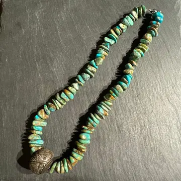 터키석 스톤 이국적인 목걸이 빈티지