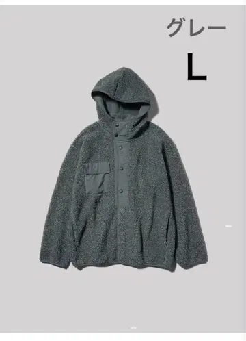 GU 보아 플리스 스냅 후드티 ENGINEERED GARMENTS L