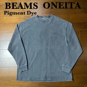새상품급 빔즈 오니타 피그먼트 롱 슬리브 셔츠 롱T 긴팔