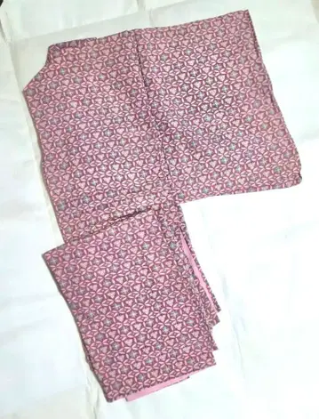 기모노 순수 실크 이중 기모노 코몬