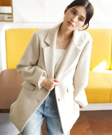 VIS 샤기 간이 침대 베이지