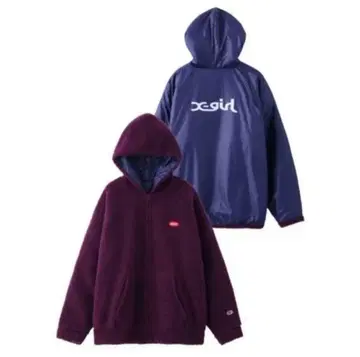 [새상품급] X-girl x Champion 리버서블 보아 자켓