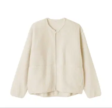 무인양품 아이보리 보아 플리스 자켓 L