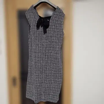 빅 사이즈 백리본 귀여운 슬리브리스 오버롤 스커트