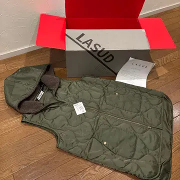 새상품 라슈드 LASUD 후드 부착 퀼팅 더블 지퍼 아우터