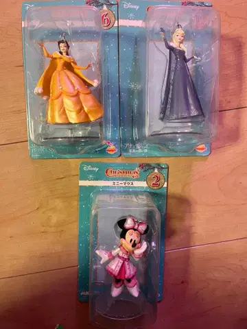 디즈니 크리스마스 오너먼트 피규어 세트