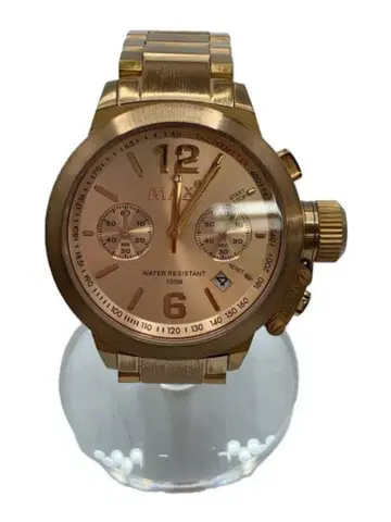 [ 미사용 새상품 ] MAX 크로노그래프 워치 로즈 골드 손목시계