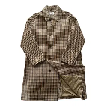 프릭스스토어 건클럽 체크 스텐카라 코트 브라운 M 사이즈