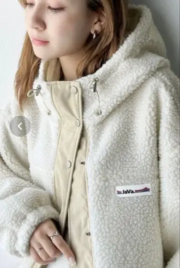 Java 아이보리 플리스 자켓 S 사이즈
