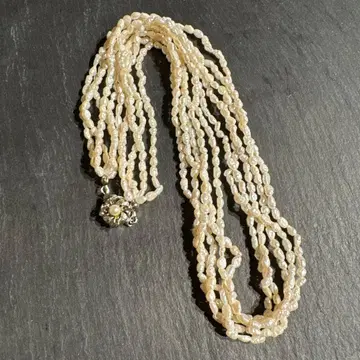 라이스펄 양귀비펄 트위스트 목걸이 유품 정리