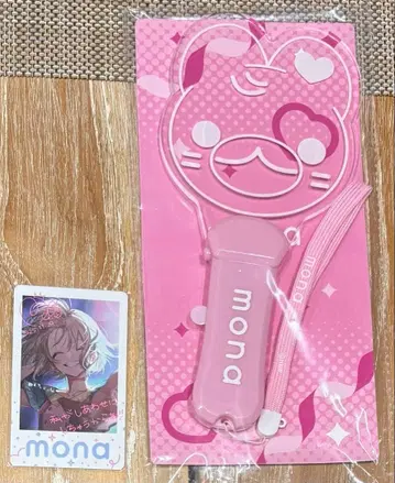 mona 응원봉 폴라로이드풍 카드