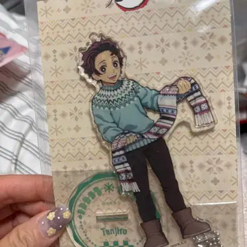 귀멸의 칼날 탄지로 아크릴 스탠드 겨울 의류