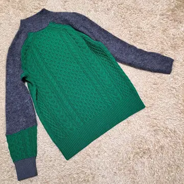 sacai 사카이 케이블 니트 오버 사이즈 17-01490M