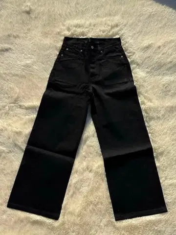 블랙 부츠컷 데님 S 사이즈