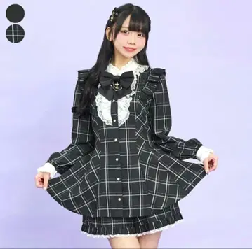 시크릿허니 액세서리 리본 레이스 프릴 셋업