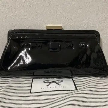 개점 세일 인기 새상품급 안야 힌드마치 가죽 가마구치 로고 백