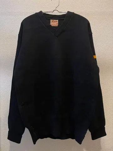 LASLEY KNITTING CO. 50s 레터드 스웨터 블랙