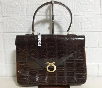 no33097 미노보시 천연 가죽 가죽 이국적인 핸드 백