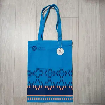 오사카 간사이 만박 카타르 파빌리온 토트백 파랑