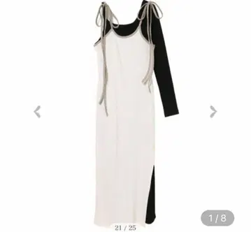 [새상품급] melt the lady 대비 레이어 롱 드레스