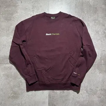 백 채널 백 채널 맨투맨 XL 크림슨