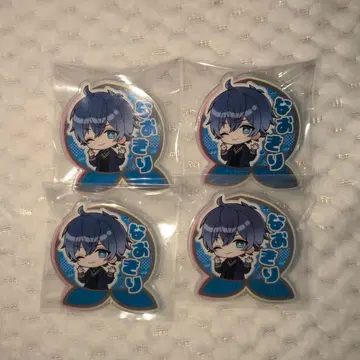 나오키리 애니메이션풍 캐릭터 4개 세트