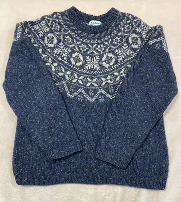 90s L.L.Bean 노르딕 울 니트 페어아일
