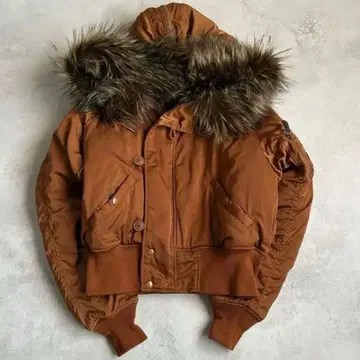 N2B 플라이트 봄버 재킷 3way 카멜 짧은 기장 M