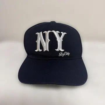 NY 자수 야구 모자 네이비