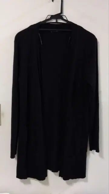 블랙 롱 가디건 긴팔