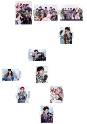 류구조 집합 컴프 3장 멤버 각 1장 세트