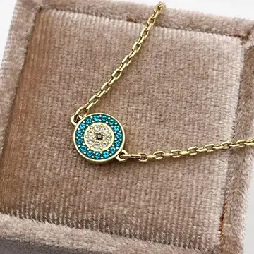 스와로브스키 팔찌 Luckily 라키리 이블아이 골드