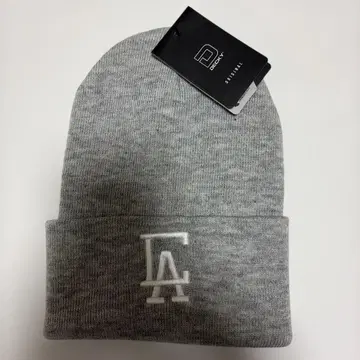 미사용 decky 니트 캡 CA 자수 그레이