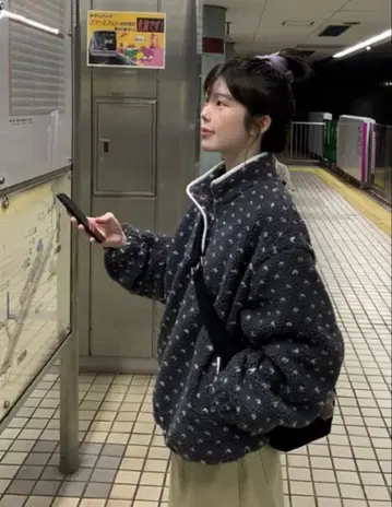 플라워 플리스 아노락 후디 nugu sep19