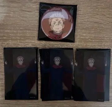 주술회전 애니메이션전 양면 스쿠나 캔뱃지 클리어 카드