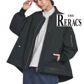 고품질 THE RERACS 애로우즈 별주 MA-1 자켓 A라인 블루종