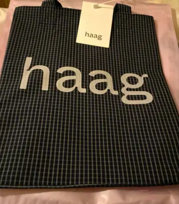 한국 HAAG Check Bag Blue