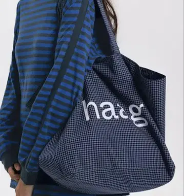한국 HAAG Check Bag Blue