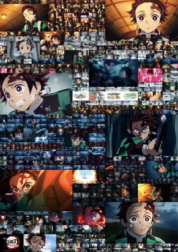 카마도 탄지로 무한 열차편 전 컷 포스터