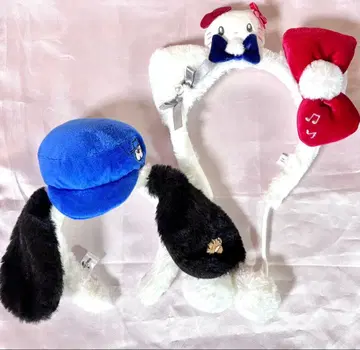 유니버셜 USJ 헬로키티 크리스마스 머리띠 올라프 스누피