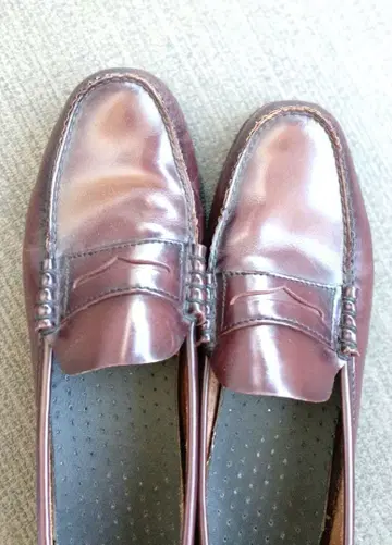 다크 브라운 가죽 로퍼