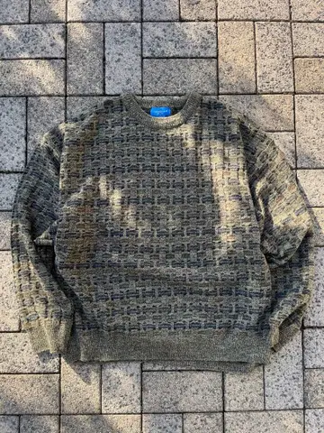 90s TOWNCRAFT 총무늬 아크릴 니트